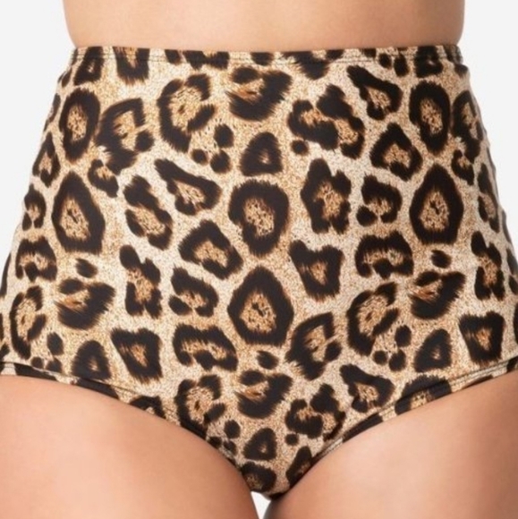 Leopard Print High Waist Louise Swim Bottom - Picture 4 of 4